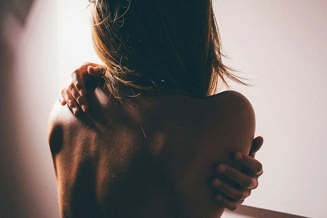 A woman's back
