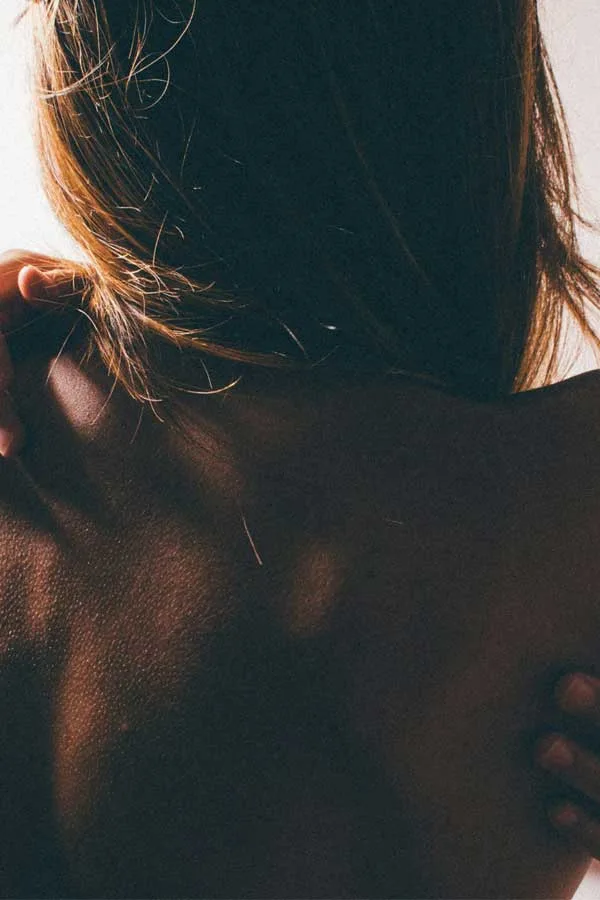 A woman's back
