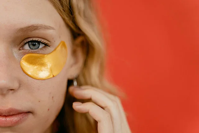A woman with a patch under her eye